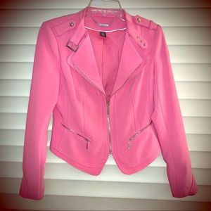 WHBM Moto style cropped jacket. Size 6